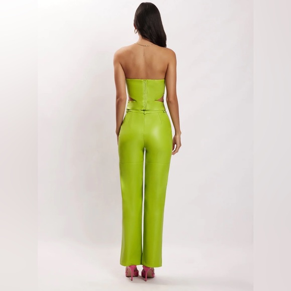 NWT Meshki Black Sima Faux Leather High Waisted Pants - Picture 13 of 14